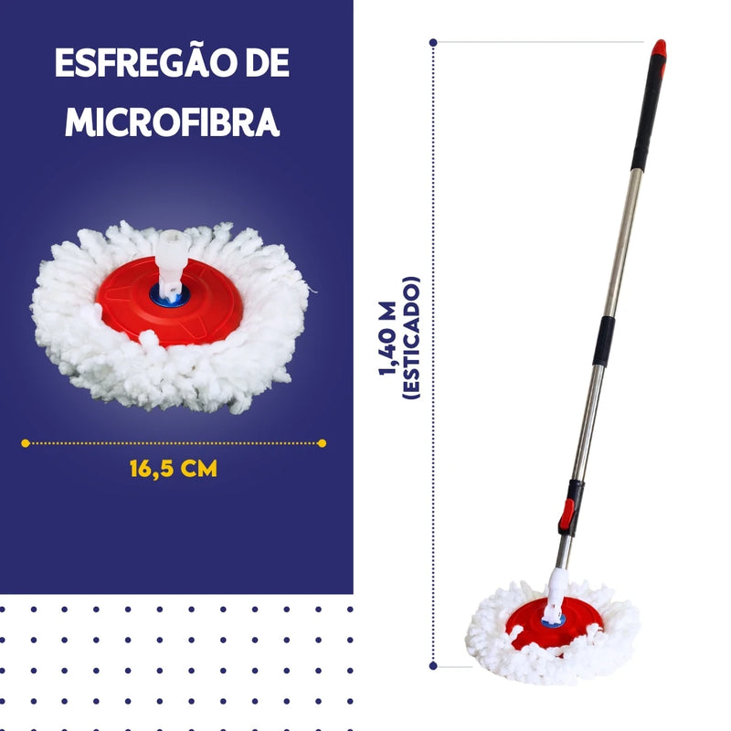 Cabo Mop Giratório Completo 140 cm