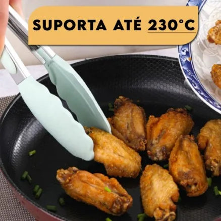 Kit 12 Peças Utensílios de Cozinha Silicone Antiaderente com Suporte